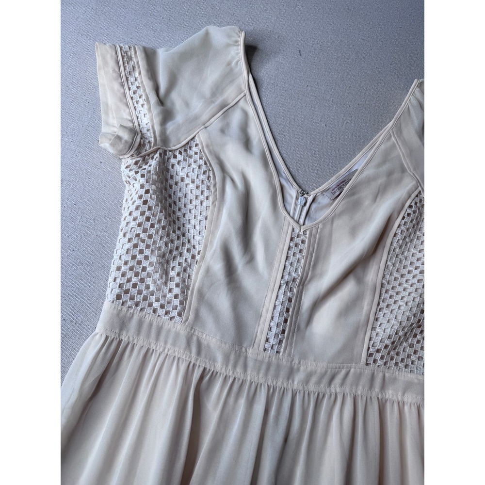 Banana Republic Heritage Ivory Lace Fit Flare Dress NWT Size 12 Romantic Bridal